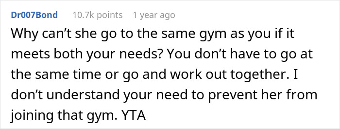 Guy Values His ‘Individual Life’, Asks GF To Join Different Gym, Gets Scolded Online Guy Values His ‘Individual Life’, Asks GF To Join Different Gym, Gets Scolded Online
