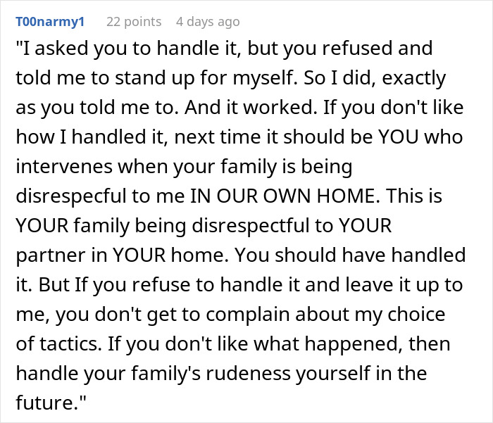 Woman Defends Herself Against In-Laws’ Criticism, Leaves Husband Fuming Woman Defends Herself Against In-Laws’ Criticism, Leaves Husband Fuming