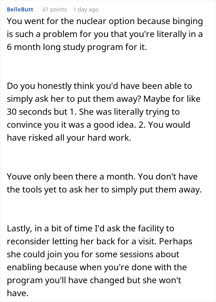"AITA For Reporting My Wife For Bringing Me Snacks In The Hospital?" "AITA For Reporting My Wife For Bringing Me Snacks In The Hospital?"