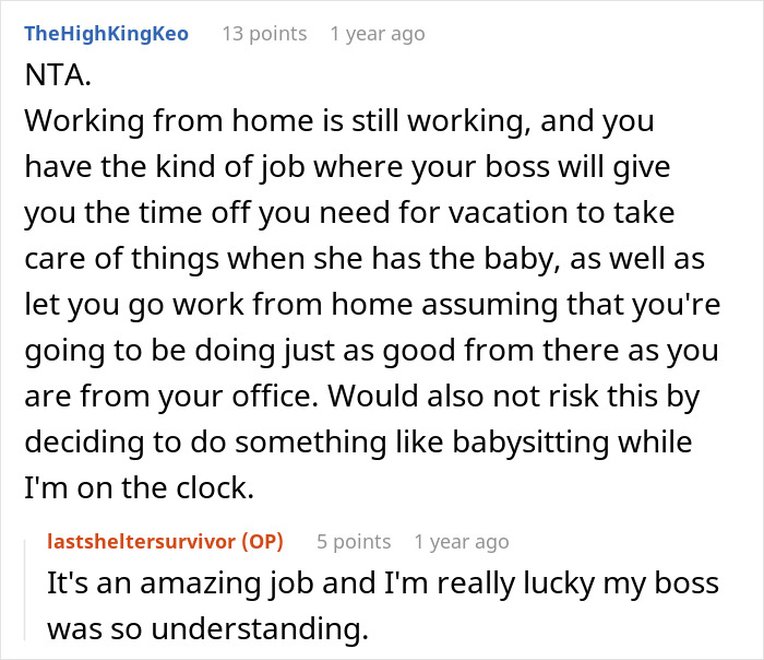 Woman Can’t Understand The Difference Between WFH And A Vacation, Demands Sister Babysit Woman Can’t Understand The Difference Between WFH And A Vacation, Demands Sister Babysit