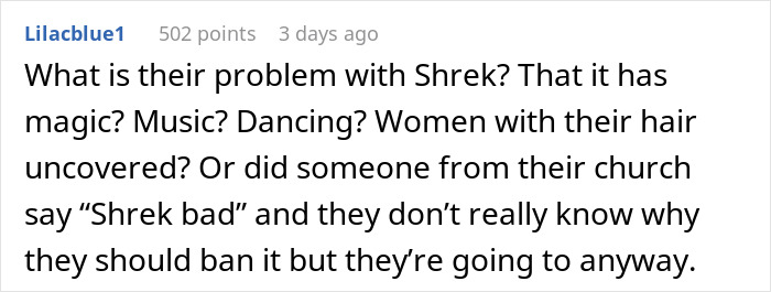 5YO Wants A Shrek-Themed Party, His Cousins Can’t Come Due To Parents’ Religious Views 5YO Wants A Shrek-Themed Party, His Cousins Can’t Come Due To Parents’ Religious Views