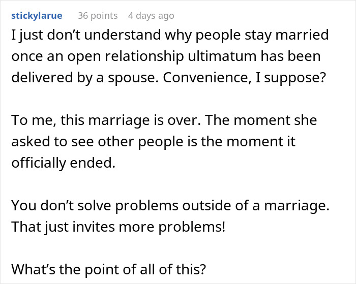 “The Best I Had In My Life”: Wife Regrets Open Marriage After Husband Finds Someone “The Best I Had In My Life”: Wife Regrets Open Marriage After Husband Finds Someone