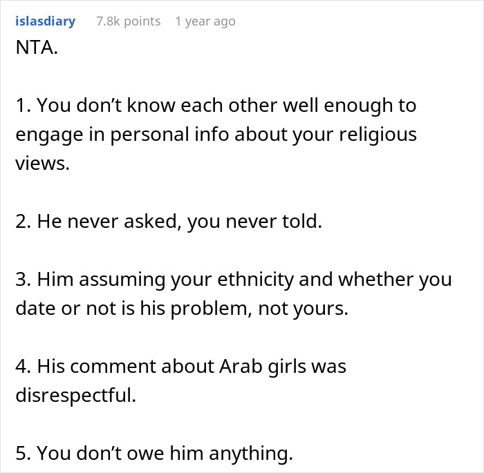 Woman Accused Of Not Telling Coworker Of Her Religion And "Leading Him On" Woman Accused Of Not Telling Coworker Of Her Religion And "Leading Him On"