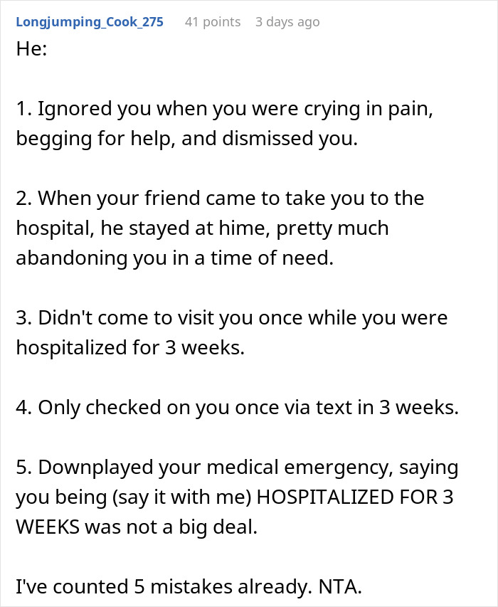 "Am I The Jerk For Breaking Up With My Boyfriend Because He Ignored My Medical Emergency?" "Am I The Jerk For Breaking Up With My Boyfriend Because He Ignored My Medical Emergency?"