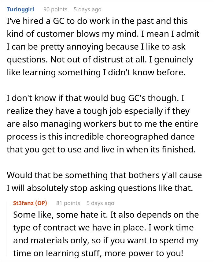 “It Was Insane”: Rude Customer Crosses Boundaries, Harasses Contractor, He Terminates Contract “It Was Insane”: Rude Customer Crosses Boundaries, Harasses Contractor, He Terminates Contract