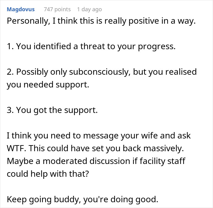 "AITA For Reporting My Wife For Bringing Me Snacks In The Hospital?" "AITA For Reporting My Wife For Bringing Me Snacks In The Hospital?"