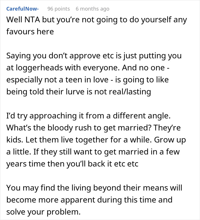 Parent Wants To Help Son And His Bride Out Financially, Refuses After Bride Picks $10k Wedding Dress Parent Wants To Help Son And His Bride Out Financially, Refuses After Bride Picks $10k Wedding Dress