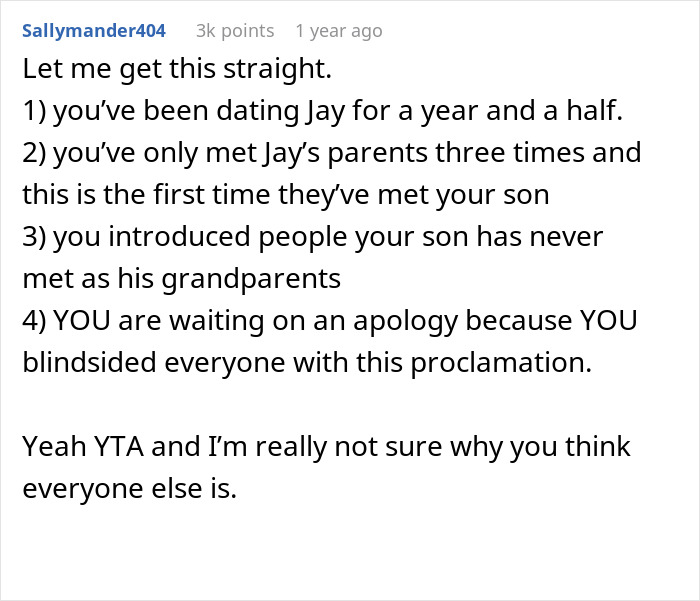 Mom Introduces BF’s Parents To Her Toddler As ‘Grandma And Grandpa,’ It Costs Her Relationship Mom Introduces BF’s Parents To Her Toddler As ‘Grandma And Grandpa,’ It Costs Her Relationship