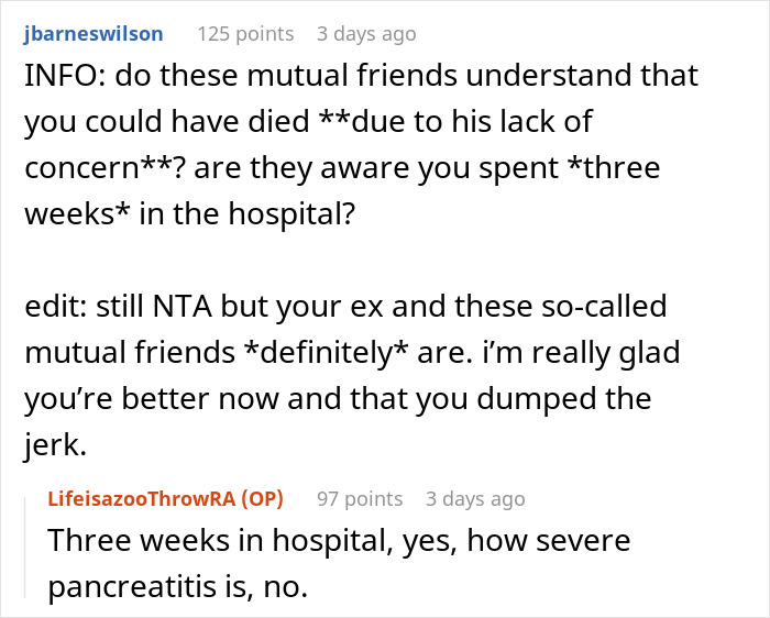 "Am I The Jerk For Breaking Up With My Boyfriend Because He Ignored My Medical Emergency?" "Am I The Jerk For Breaking Up With My Boyfriend Because He Ignored My Medical Emergency?"