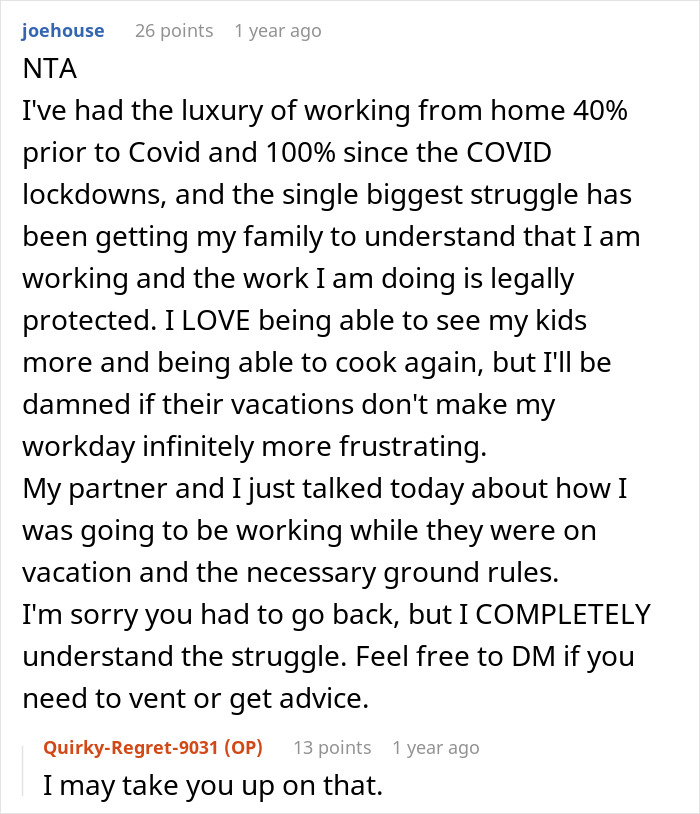 Wife Ignores Man’s Home Office Rules, Pushes Him To The Limit, Drama Ensues When He Cancels WFH Wife Ignores Man’s Home Office Rules, Pushes Him To The Limit, Drama Ensues When He Cancels WFH