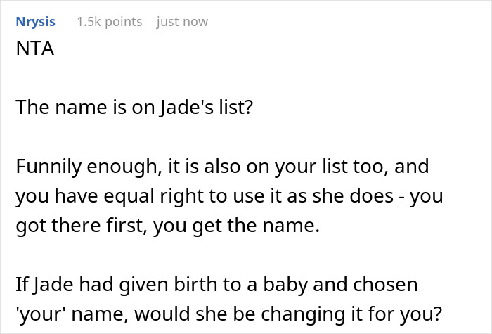 Parents Instruct New Mom To Rename Baby As His Name Is On Her Single “Golden Child” Sister’s List Parents Instruct New Mom To Rename Baby As His Name Is On Her Single “Golden Child” Sister’s List
