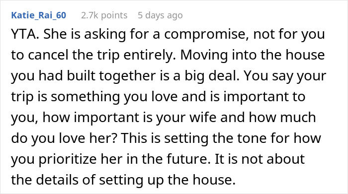 Guy Expects Wife To Handle House Move Alone Because He Booked A Guys' Trip In Advance Guy Expects Wife To Handle House Move Alone Because He Booked A Guys' Trip In Advance