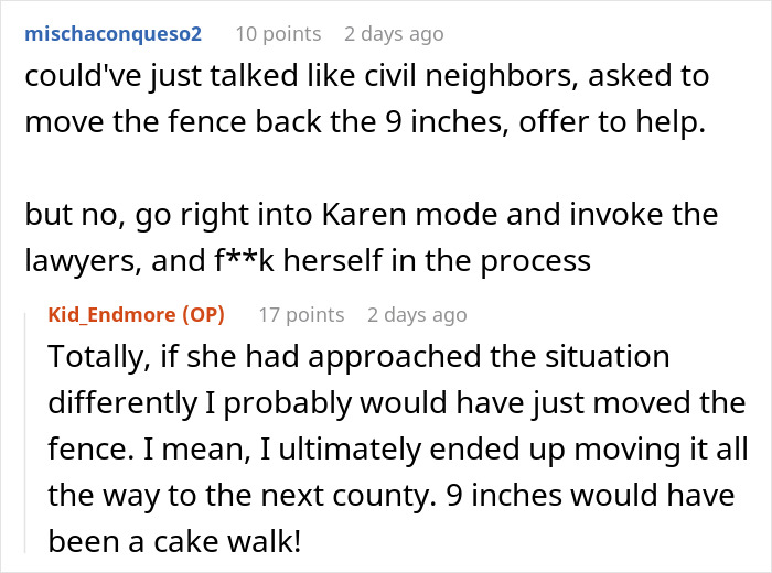 Annoying Woman Threatens To Sue Neighbor Over A Fence, Regrets It When He Tears It Down Annoying Woman Threatens To Sue Neighbor Over A Fence, Regrets It When He Tears It Down