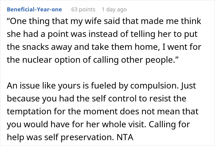 "AITA For Reporting My Wife For Bringing Me Snacks In The Hospital?" "AITA For Reporting My Wife For Bringing Me Snacks In The Hospital?"