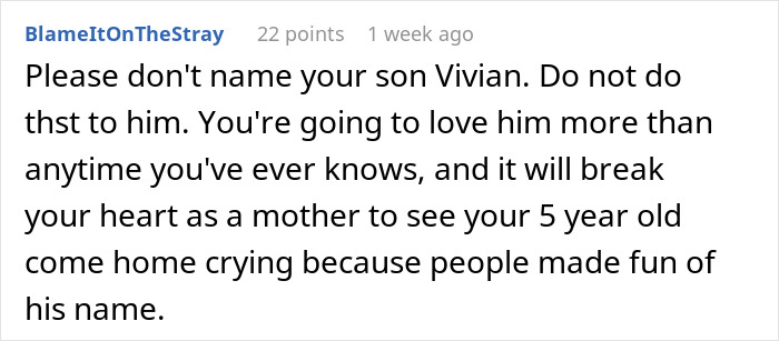 Parents Are Determined To Name Son Vivian, People Online Suggest They Rethink Their Choice Parents Are Determined To Name Son Vivian, People Online Suggest They Rethink Their Choice