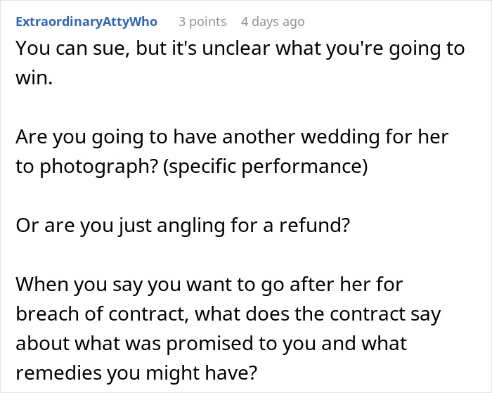 Woman Leaves Bad Review On Wedding Photographer, Gets All The Photos Taken Away Woman Leaves Bad Review On Wedding Photographer, Gets All The Photos Taken Away