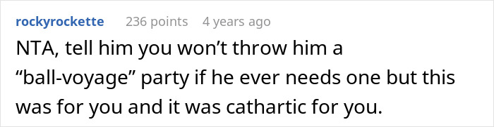 BF Demands GF Apologize For Having A 'Boob Voyage' Party BF Demands GF Apologize For Having A 'Boob Voyage' Party