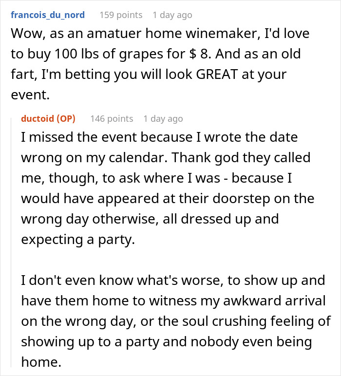 60YO Lady Gets Senior Discount, Buys 109 Pounds of Grapes For $8, Upset When Wine-Making Goes South 60YO Lady Gets Senior Discount, Buys 109 Pounds of Grapes For $8, Upset When Wine-Making Goes South