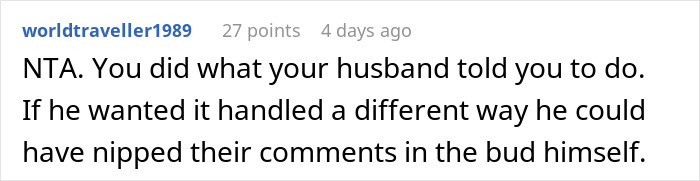 Woman Defends Herself Against In-Laws’ Criticism, Leaves Husband Fuming Woman Defends Herself Against In-Laws’ Criticism, Leaves Husband Fuming
