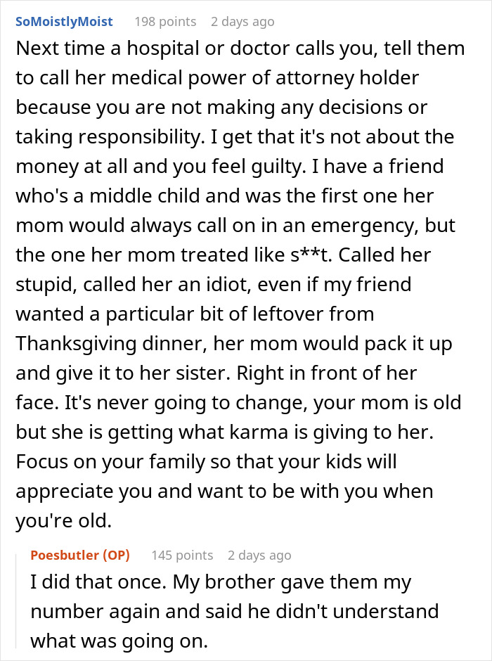 Mom Leaves $250k Inheritance To Son, Throws A Fit When Daughter Stops Looking After Her Mom Leaves $250k Inheritance To Son, Throws A Fit When Daughter Stops Looking After Her