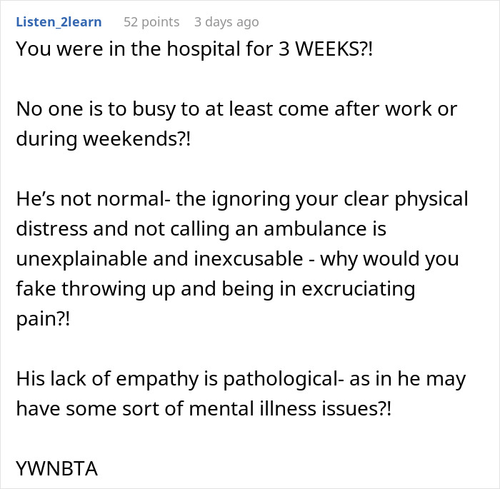 "Am I The Jerk For Breaking Up With My Boyfriend Because He Ignored My Medical Emergency?" "Am I The Jerk For Breaking Up With My Boyfriend Because He Ignored My Medical Emergency?"