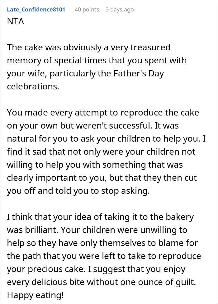 Man’s Quest For His Late Wife’s Chocolate Cake Ends In More Heartache As Kids Turn Against Him Man’s Quest For His Late Wife’s Chocolate Cake Ends In More Heartache As Kids Turn Against Him