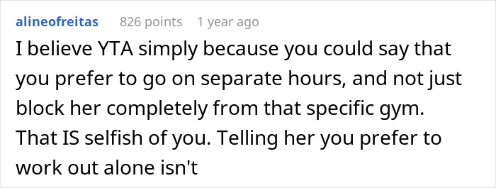 Guy Values His ‘Individual Life’, Asks GF To Join Different Gym, Gets Scolded Online Guy Values His ‘Individual Life’, Asks GF To Join Different Gym, Gets Scolded Online