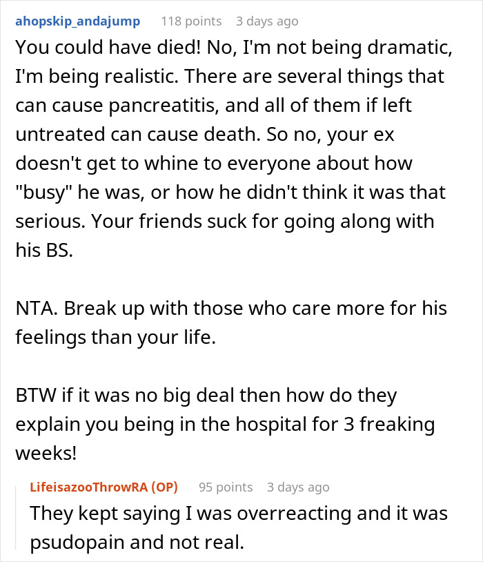 "Am I The Jerk For Breaking Up With My Boyfriend Because He Ignored My Medical Emergency?" "Am I The Jerk For Breaking Up With My Boyfriend Because He Ignored My Medical Emergency?"