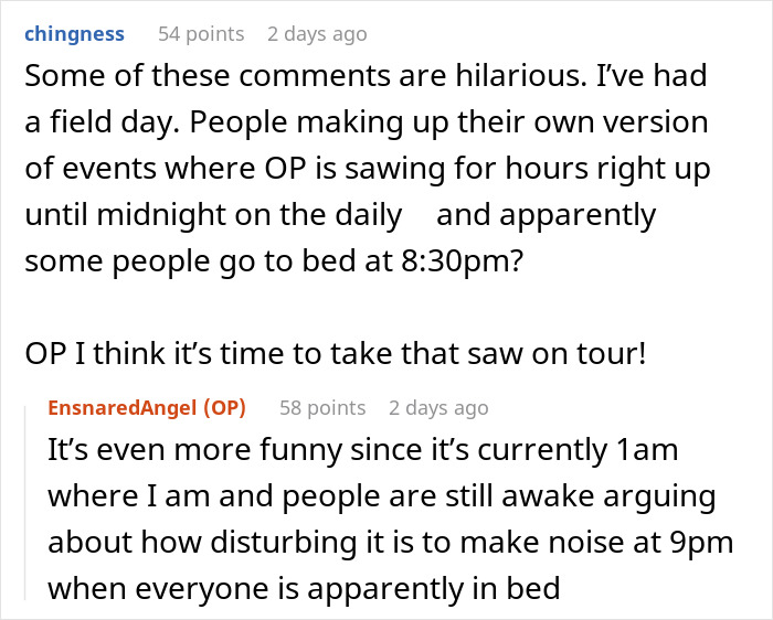 Woman Asks Neighbor To Not Use Her Power Tools After 8PM As It’s Her Kids’ Bedtime, She Refuses Woman Asks Neighbor To Not Use Her Power Tools After 8PM As It’s Her Kids’ Bedtime, She Refuses