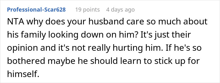 Woman Defends Herself Against In-Laws’ Criticism, Leaves Husband Fuming Woman Defends Herself Against In-Laws’ Criticism, Leaves Husband Fuming