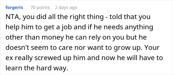 Ex-Wife Threatens Man With Court After He Quits Funding His 18-Year-Old Son’s Laid-Back Lifestyle Ex-Wife Threatens Man With Court After He Quits Funding His 18-Year-Old Son’s Laid-Back Lifestyle