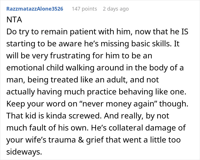 Ex-Wife Threatens Man With Court After He Quits Funding His 18-Year-Old Son’s Laid-Back Lifestyle Ex-Wife Threatens Man With Court After He Quits Funding His 18-Year-Old Son’s Laid-Back Lifestyle
