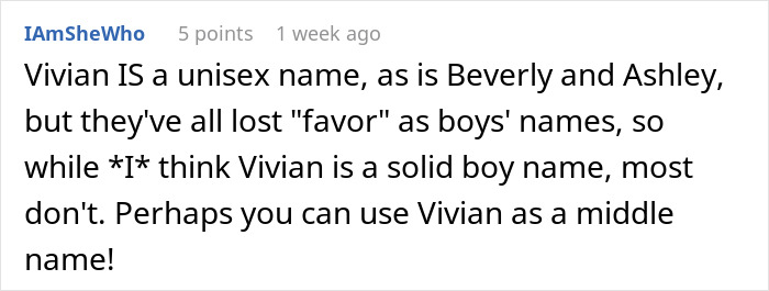 Parents Are Determined To Name Son Vivian, People Online Suggest They Rethink Their Choice Parents Are Determined To Name Son Vivian, People Online Suggest They Rethink Their Choice
