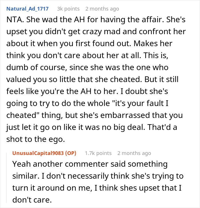 Wife Is Furious Husband Knew About Her Affair Of 2 Years And Just Didn't Care Wife Is Furious Husband Knew About Her Affair Of 2 Years And Just Didn't Care