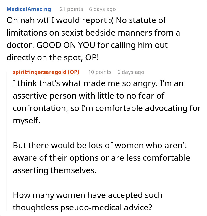 Doc Suggests Getting Pregnant To Solve A Skin Issue, Starts Squirming When Patient Presses Him Doc Suggests Getting Pregnant To Solve A Skin Issue, Starts Squirming When Patient Presses Him