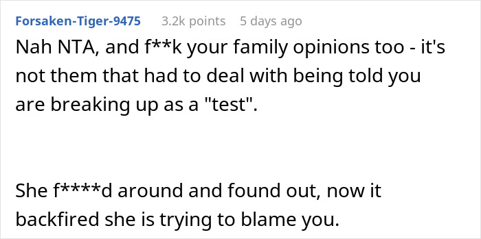 “AITAH For Breaking Up With My Girlfriend When She Tested Me?” “AITAH For Breaking Up With My Girlfriend When She Tested Me?”