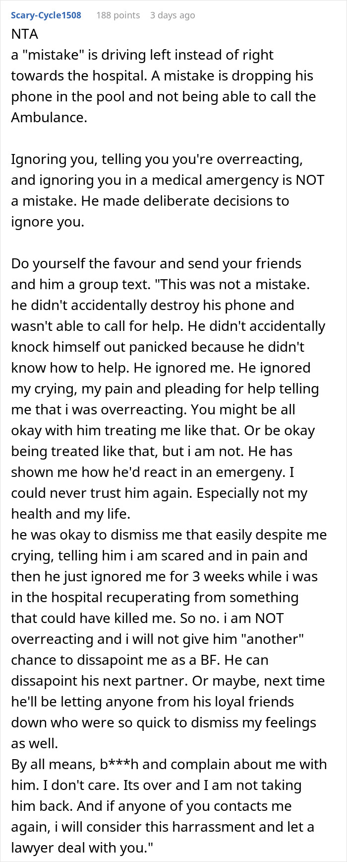 "Am I The Jerk For Breaking Up With My Boyfriend Because He Ignored My Medical Emergency?" "Am I The Jerk For Breaking Up With My Boyfriend Because He Ignored My Medical Emergency?"