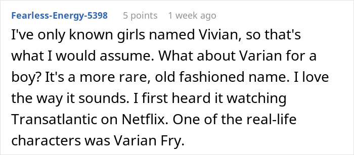 Parents Are Determined To Name Son Vivian, People Online Suggest They Rethink Their Choice Parents Are Determined To Name Son Vivian, People Online Suggest They Rethink Their Choice