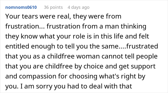Man Publicly Shames A Childfree Woman, She Claps Back So Strongly That He Takes “Sick Leave” Man Publicly Shames A Childfree Woman, She Claps Back So Strongly That He Takes “Sick Leave”