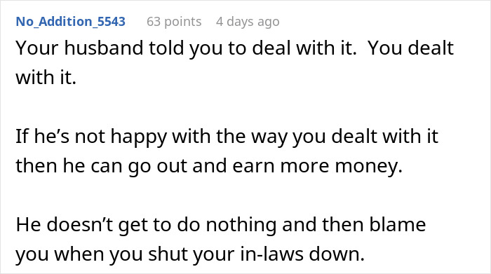 Woman Defends Herself Against In-Laws’ Criticism, Leaves Husband Fuming Woman Defends Herself Against In-Laws’ Criticism, Leaves Husband Fuming