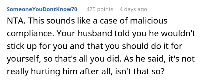 Woman Defends Herself Against In-Laws’ Criticism, Leaves Husband Fuming Woman Defends Herself Against In-Laws’ Criticism, Leaves Husband Fuming