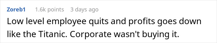 New Manager Realizes He Messed Up After Star Worker’s Resignation Costs Store 125% In Profit New Manager Realizes He Messed Up After Star Worker’s Resignation Costs Store 125% In Profit