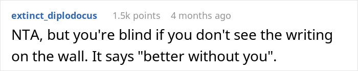 Man Furious After In-Laws Exclude Him From Wife's Secret Birthday Dinner, She Defends Them Man Furious After In-Laws Exclude Him From Wife's Secret Birthday Dinner, She Defends Them