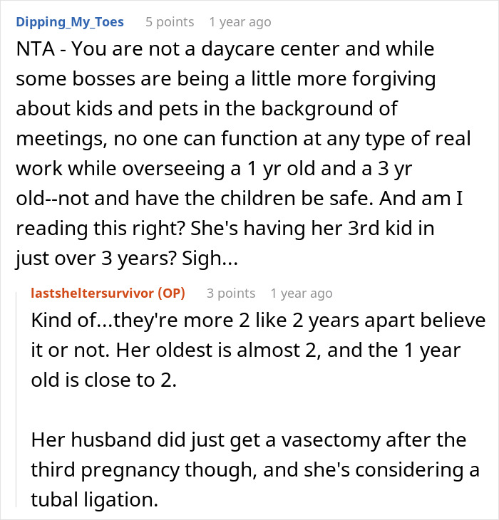 Woman Can’t Understand The Difference Between WFH And A Vacation, Demands Sister Babysit Woman Can’t Understand The Difference Between WFH And A Vacation, Demands Sister Babysit