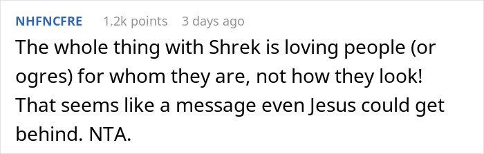 5YO Wants A Shrek-Themed Party, His Cousins Can’t Come Due To Parents’ Religious Views 5YO Wants A Shrek-Themed Party, His Cousins Can’t Come Due To Parents’ Religious Views