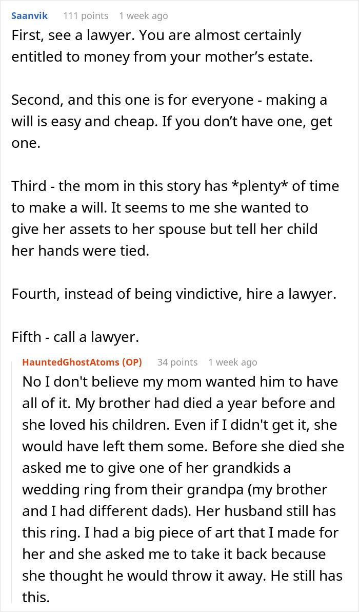 Man Regrets Screwing Over Stepdaughter Over Inheritance After She Ruins His Reputation Man Regrets Screwing Over Stepdaughter Over Inheritance After She Ruins His Reputation