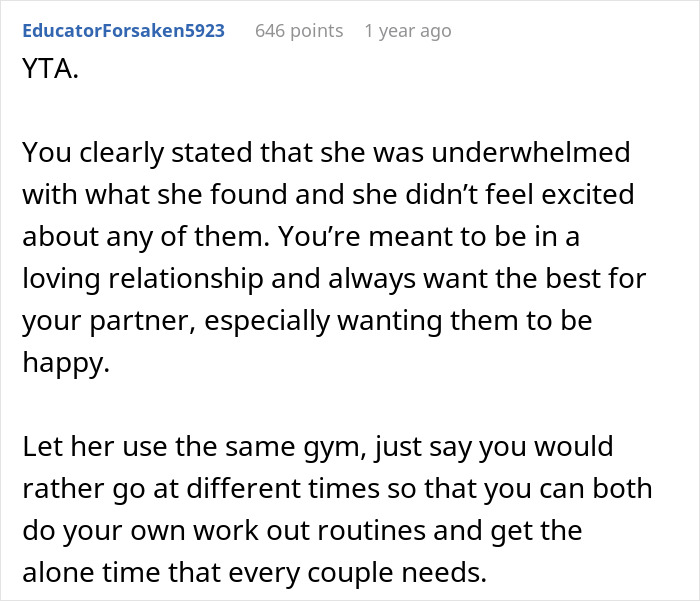 Guy Values His ‘Individual Life’, Asks GF To Join Different Gym, Gets Scolded Online Guy Values His ‘Individual Life’, Asks GF To Join Different Gym, Gets Scolded Online