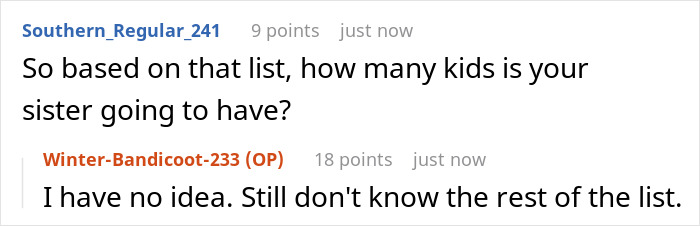 Parents Instruct New Mom To Rename Baby As His Name Is On Her Single “Golden Child” Sister’s List Parents Instruct New Mom To Rename Baby As His Name Is On Her Single “Golden Child” Sister’s List