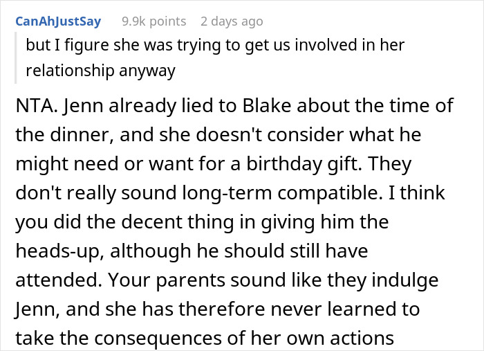 Woman Protects Entitled Sister’s BF From “Intervention” By Telling Him To Skip Dinner With Her Woman Protects Entitled Sister’s BF From “Intervention” By Telling Him To Skip Dinner With Her