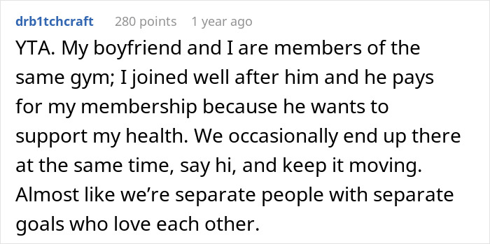 Guy Values His ‘Individual Life’, Asks GF To Join Different Gym, Gets Scolded Online Guy Values His ‘Individual Life’, Asks GF To Join Different Gym, Gets Scolded Online